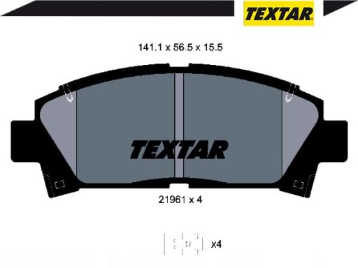 2196102 Klocek Hamulcowy Kpl. Textar
