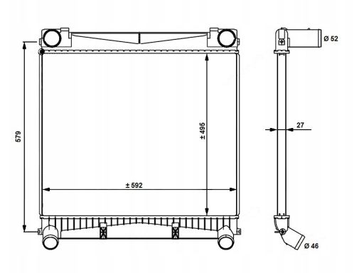 30911 Chłodnica Powietrza Doładowującego Nrf