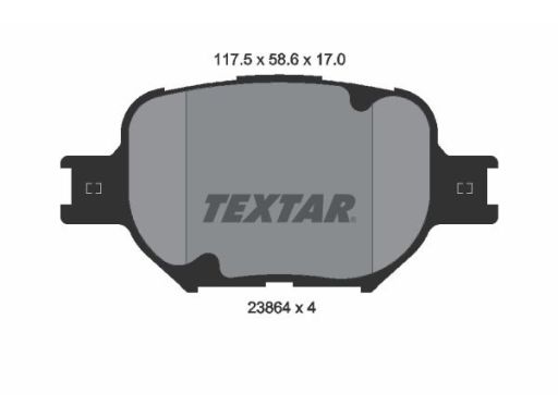 2386401 Klocek Hamulcowy Kpl. Textar