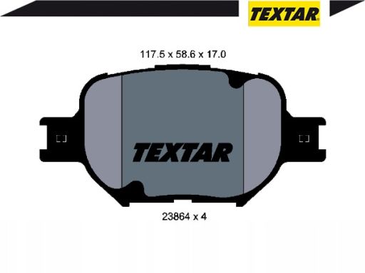 2386401 Klocek Hamulcowy Kpl. Textar