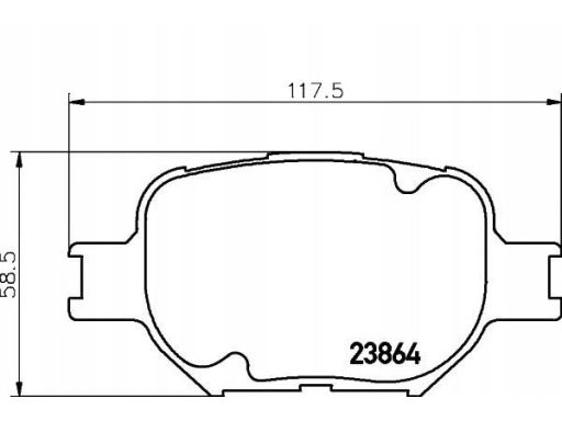 2386401 Klocek Hamulcowy Kpl. Textar