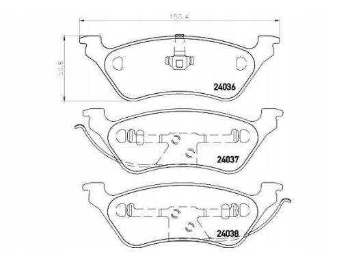 2403601 Klocek Hamulcowy Kpl. Textar
