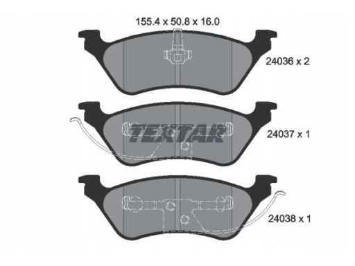 2403601 Klocek Hamulcowy Kpl. Textar