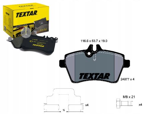 2407701 Klocek Hamulcowy Kpl. Textar