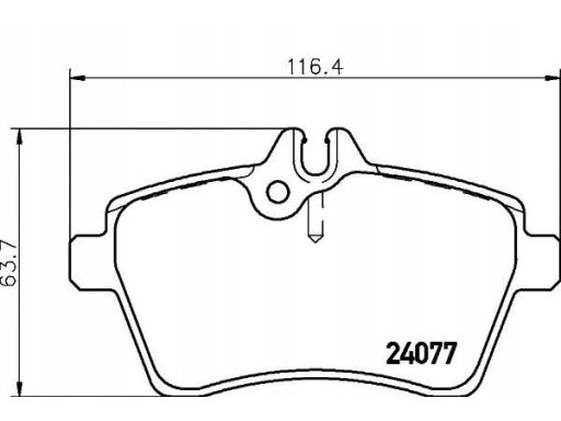 2407701 Klocek Hamulcowy Kpl. Textar