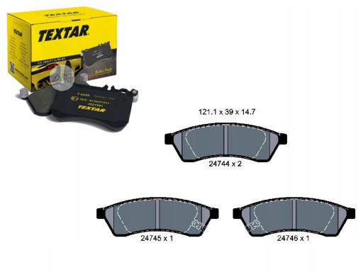 2474401 Klocek Hamulcowy Kpl. Textar