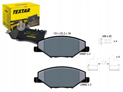 2568101 Klocek Hamulcowy Kpl. Textar