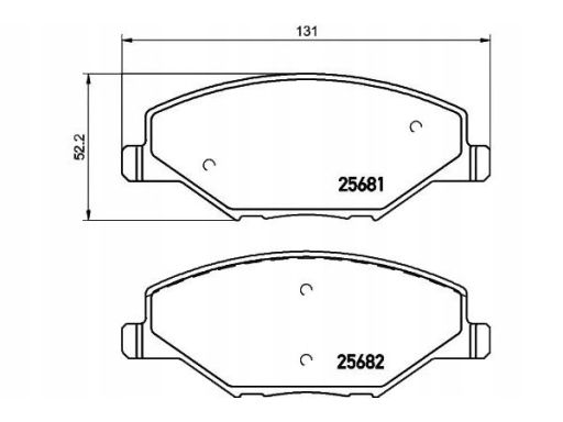 2568101 Klocek Hamulcowy Kpl. Textar