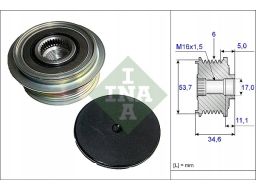 535 0125 10 Sprzęgło Jednokierunkowe Alternatora Ina
