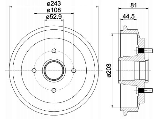 94026700 Bęben Hamulcowy Textar