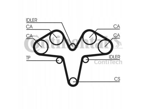 Ct1119K1 Zestaw Paska Rozrządu Continental Ctam Con