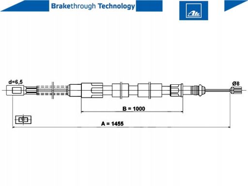 24.3727-0109.2 Linka Hamulca Postojowego Ate