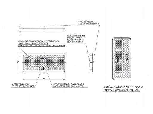 846 Światło Odblaskowe 846 Up Waś