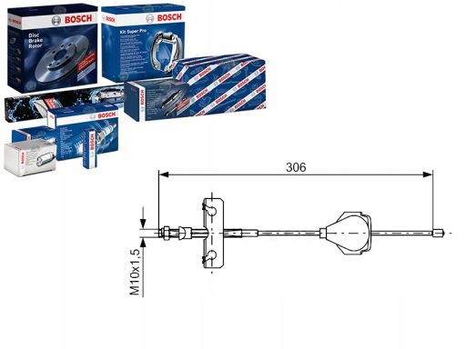 1 987 477 990 Linka Hamulca Postojowego Bosch