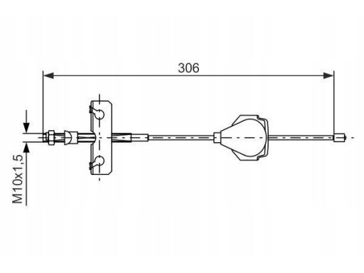 1 987 477 990 Linka Hamulca Postojowego Bosch
