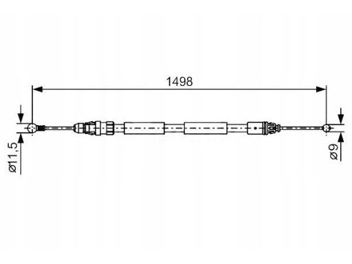 1 987 482 387 Linka Hamulca Postojowego Bosch