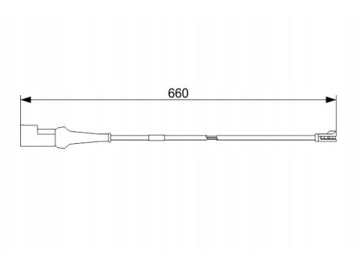 1 987 473 575 Styk Ostrzegawczy Zużycia Okładzin Hamul Bosch