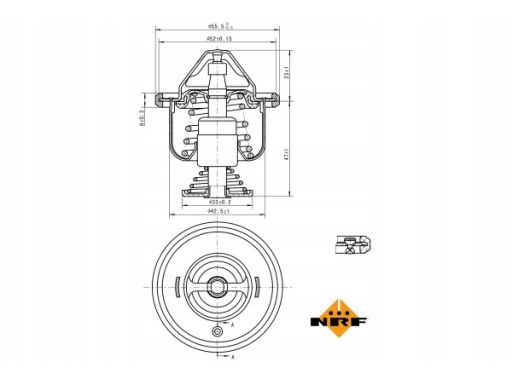 725199 Termostat Środka Chłodzącego Nrf