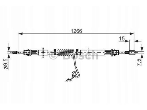 1 987 482 281 Linka Hamulca Postojowego Bosch