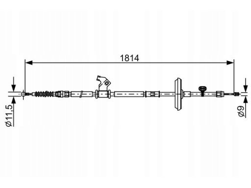 1 987 482 502 Linka Hamulca Postojowego Bosch
