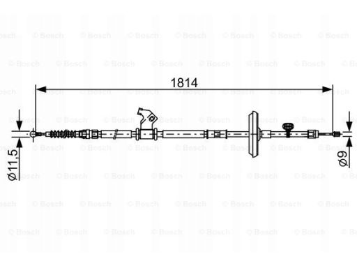1 987 482 502 Linka Hamulca Postojowego Bosch