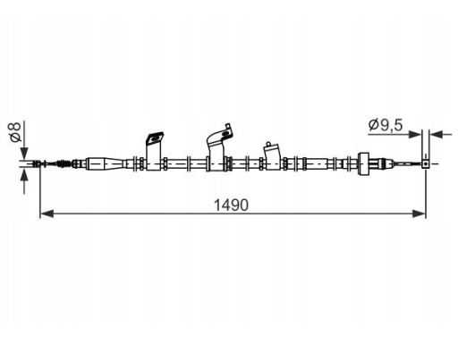 1 987 482 844 Linka Hamulca Postojowego Bosch