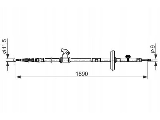 1 987 482 885 Linka Hamulca Postojowego Bosch