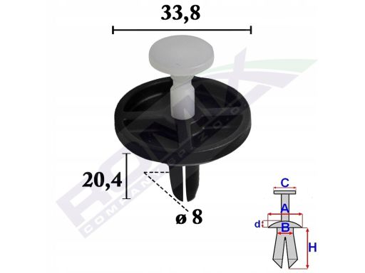 C70558 Spinka Tapicerska Romix
