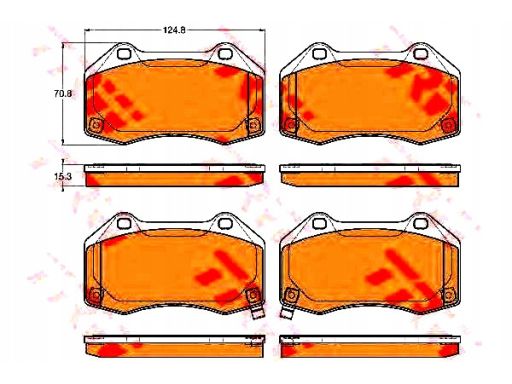 Gdb1979 Klocek Hamulcowy Kpl. Trw