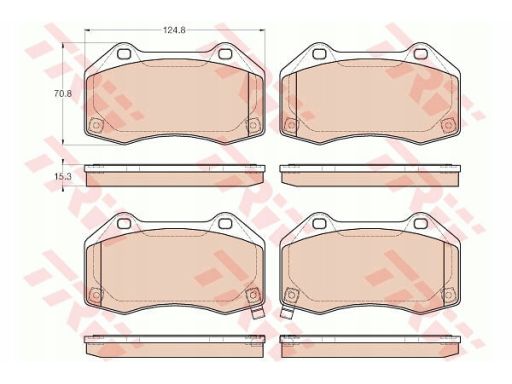 Gdb1979 Klocek Hamulcowy Kpl. Trw