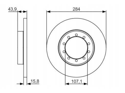 0 986 479 A34 Tarcza Hamulcowa Bosch