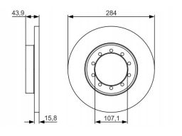 0 986 479 A34 Tarcza Hamulcowa Bosch