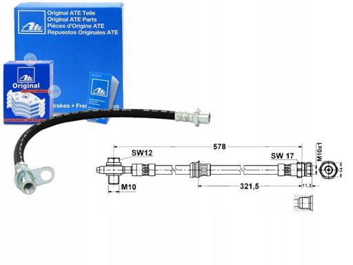 24.5143-0578.3 Przewód Hamulcowy Elastyczny Ate