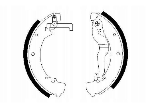 0 986 487 312 Szczęki Hamulcowe Kpl. Bosch