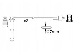 0 986 357 154 Zestaw Przewodów Zapłonowych Bosch