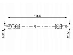 1 987 481 610 Przewód Hamulcowy Elastyczny Bosch
