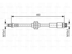 1 987 481 543 Przewód Hamulcowy Elastyczny Bosch