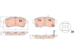 Gdb2580 Klocki Ham. Suzuki P. Ignis 1,2 16- Trw