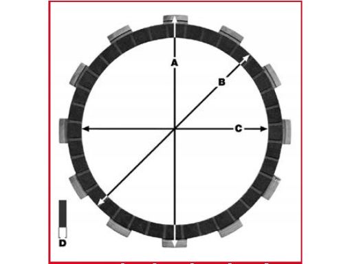 Mcc312-8 Tarcze Sprz. Moto. Suzuki Gsf 600 Bandit Trw