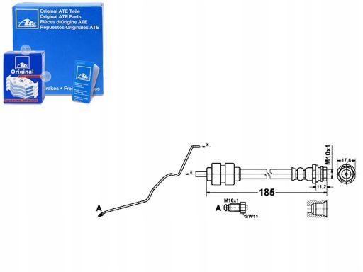 24.1294-0010.3 Przewód Hamulcowy Elastyczny Ate