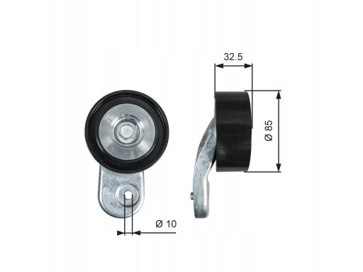 T36643 Rolka Zwrotna Paska Wieloklinowego Gates