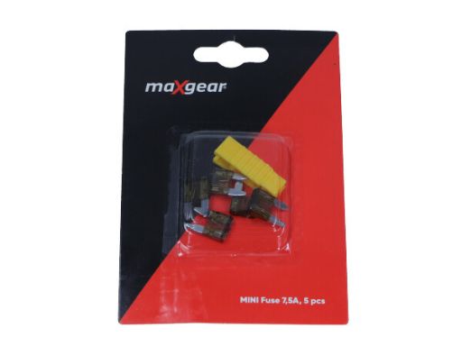 89-0004 Bezpiecznik Płytkowy Mini 7,5A Kpl 5Szt Maxgear