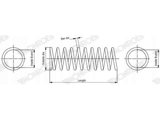 Sp4428 Sprężyna Zawieszenia Monroe