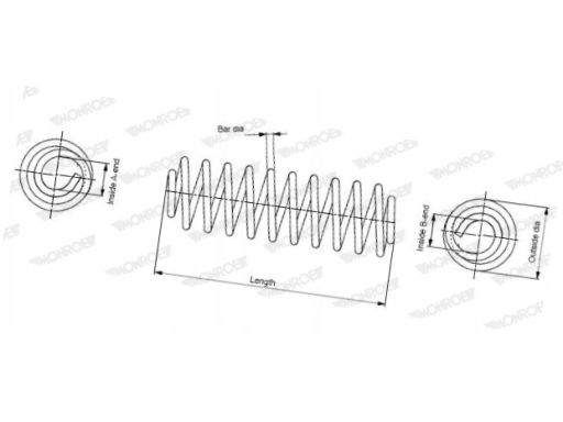 Sp3307 Sprężyna Zawieszenia Monroe