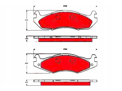 Gdb1207 Klocek Hamulcowy Kpl. Trw