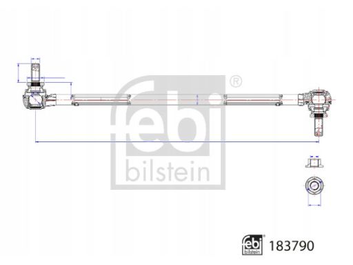 Fe183790 Łącznik Drążka Stabilizatora Przód L/P 345Mm Pasuje Do: Honda