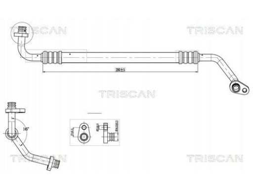 9010 28004 Przewód Klimatyzacji Citroen Berlingo 1. Triscan