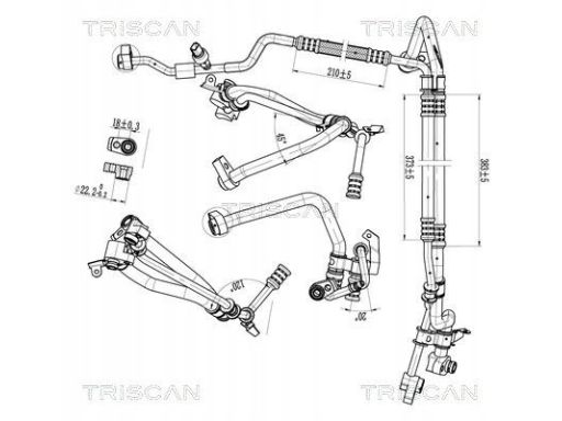 9010 16058 Przewód Klimatyzacji Ford Transit 2.0 15 Triscan