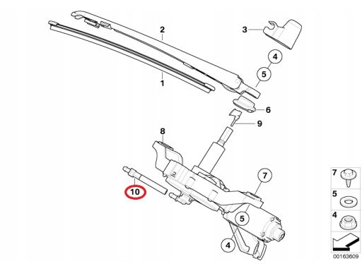 Zawór zwrotny spryskiwaczy BMW 1 E87 nowy