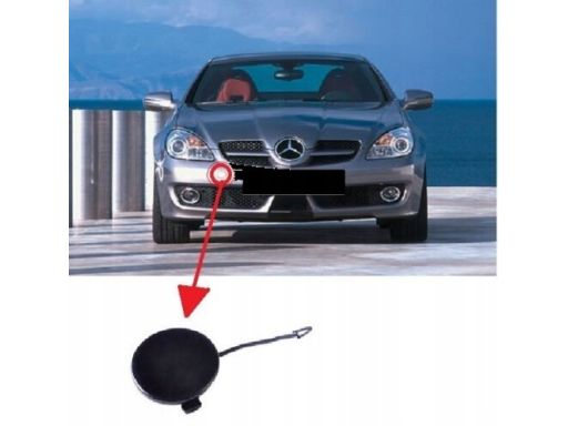 Zaślepka haka zderzaka przód Mercedes R171 SLK